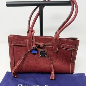 Dooney & Bourke Burgundy Leather Shoulder Bag